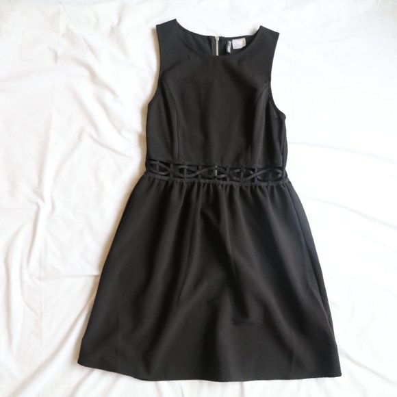 Black Dress with Cutout - Picture 2 of 4